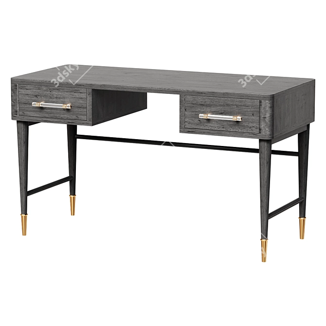 Modern Talia Desk, Sleek Design 3D model image 1