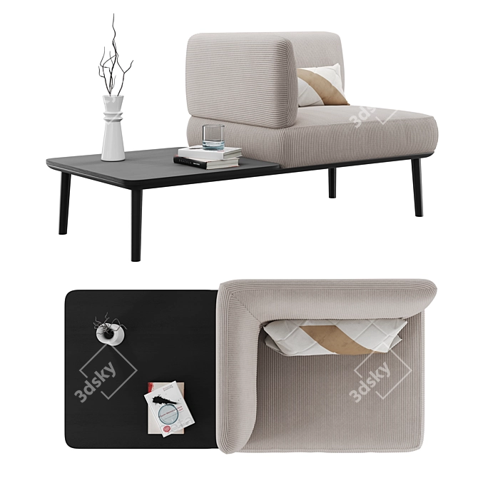 Offecct Sou 03 Mod Sofa 3D model image 2