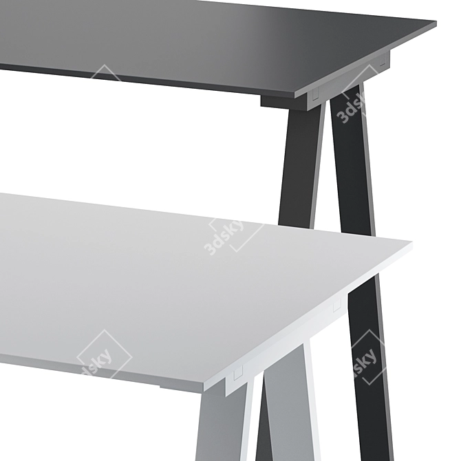 Contemporary Colos Vu Desk 3D model image 2