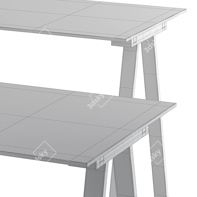 Contemporary Colos Vu Desk 3D model image 5