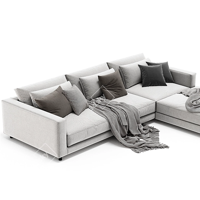 Modular Malibu Sofa 2017 Renewed 3D model image 2