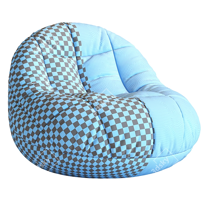 Contemporary Beanbag Seat N_3 3D model image 7