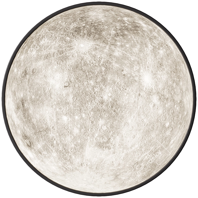 Dual-Sided Moon Lamp 3D model image 1