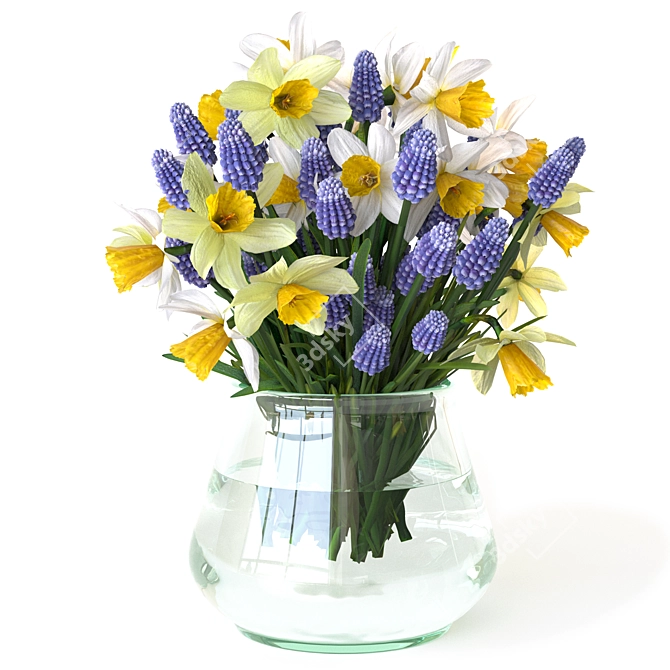 Spring Bouquet Collection 3D Model 3D model image 6