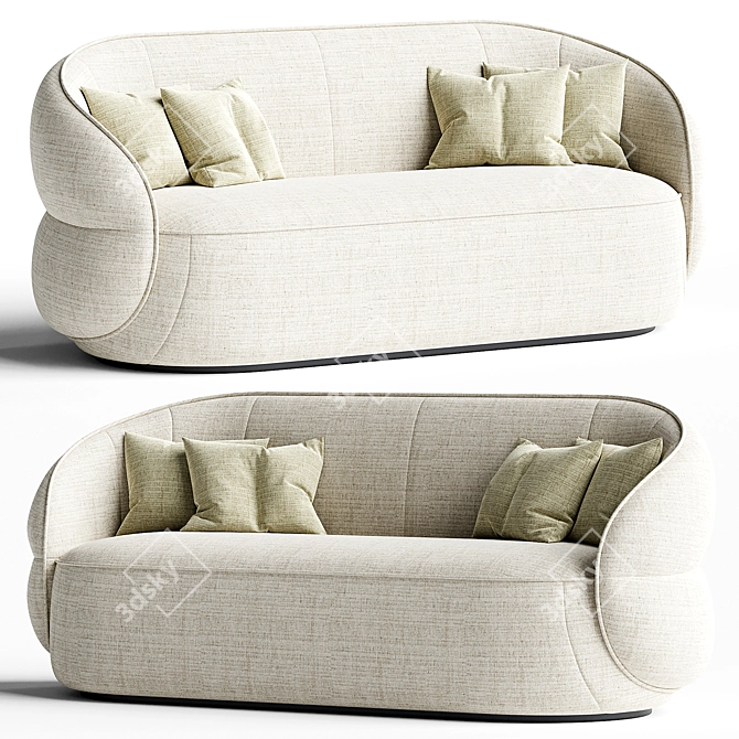 Modern Italian Clip Sofa Furniture 3D model image 1