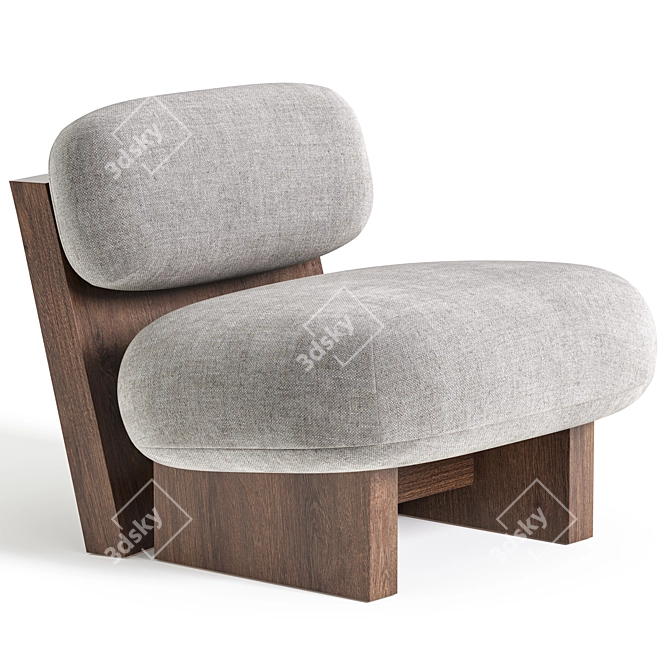 Elegant Jia Chair Design 3D model image 2