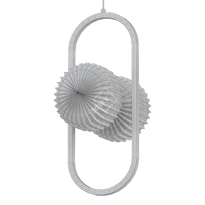 Elegant Pendant Light Fixture 3D model image 2