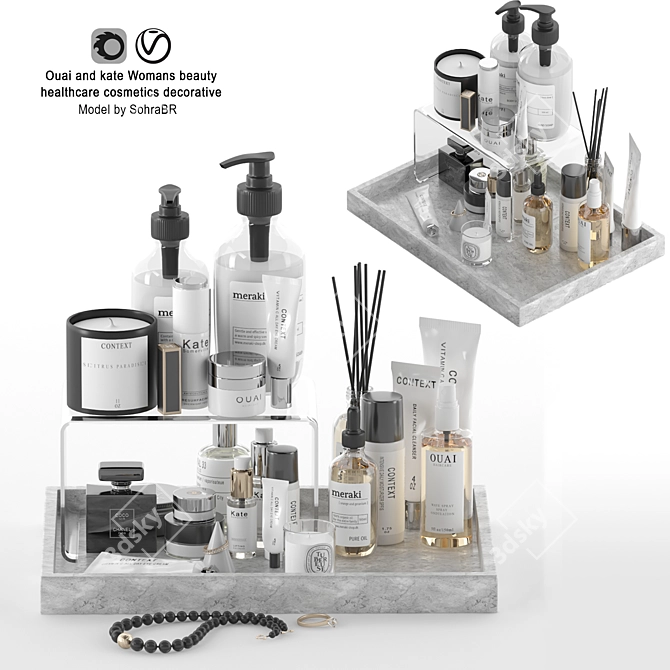 Chic Beauty Deco Set, Vray/Corona 3D model image 5