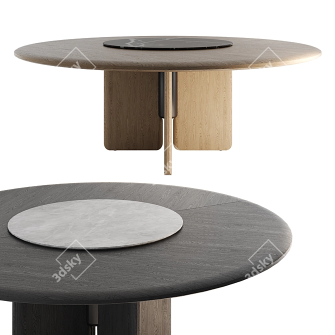 Rustic Dining Table - Faifo 3D model image 1