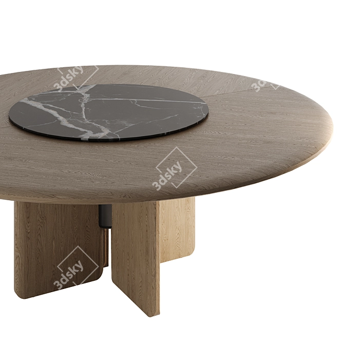 Rustic Dining Table - Faifo 3D model image 5