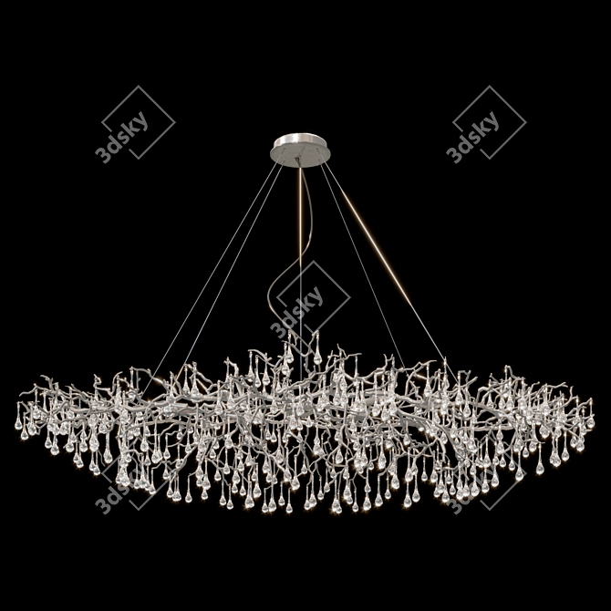 Reina V2 Art Deco Chandelier 3D model image 2