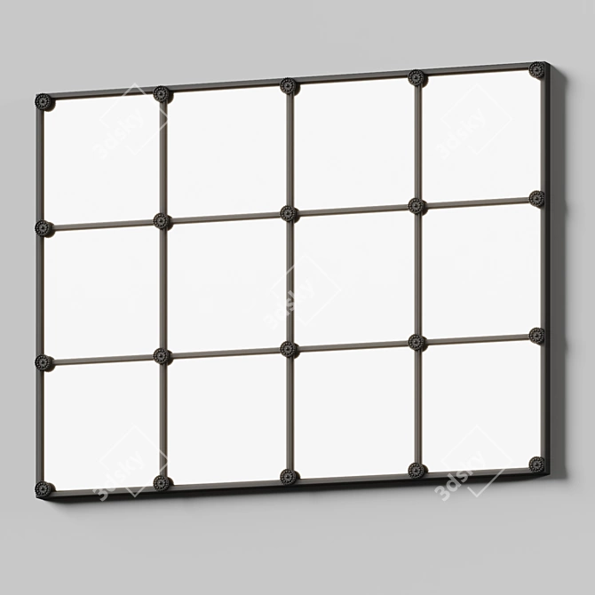 Fairfield Vintage Window Mirror 3D model image 2