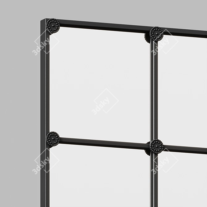 Fairfield Vintage Window Mirror 3D model image 3