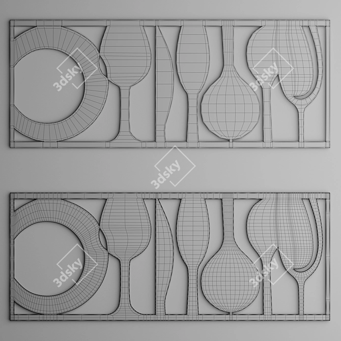 Kitchen V1 Decorative Panel 3D model image 2