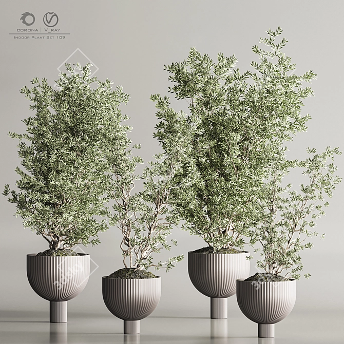 Modern Indoor Plant Set 109 3D model image 1