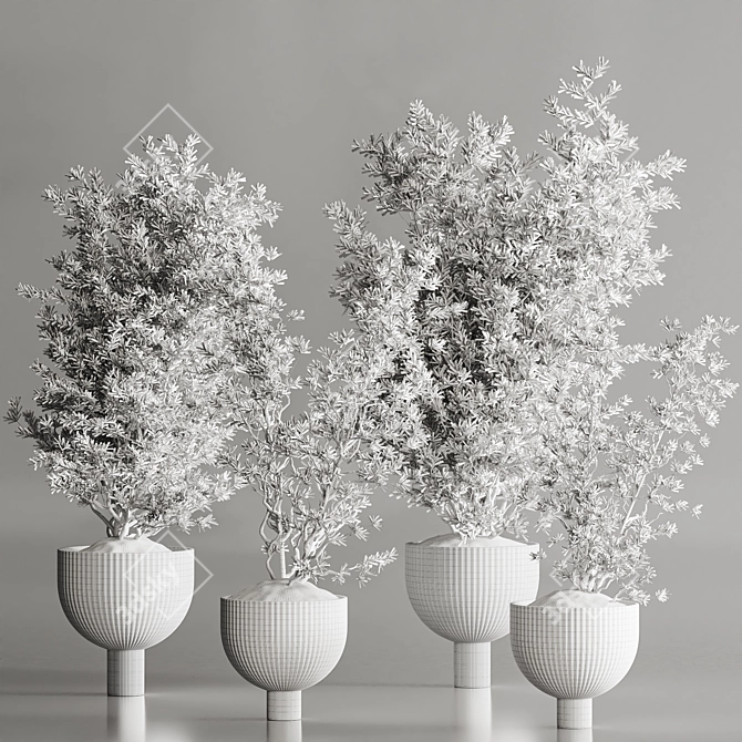 Modern Indoor Plant Set 109 3D model image 7