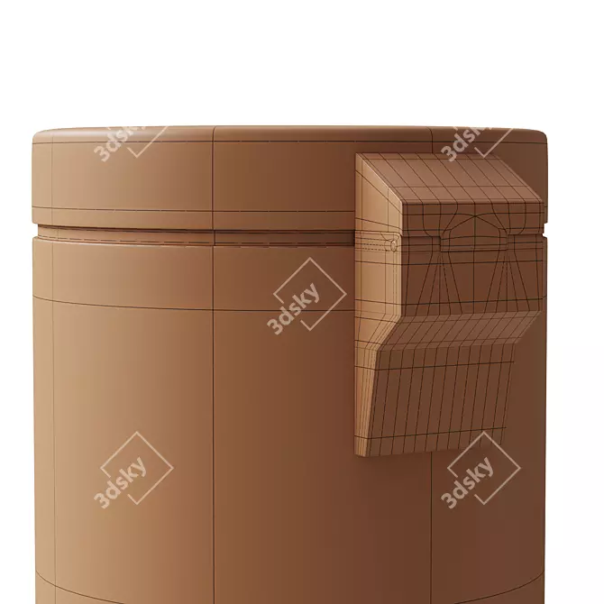 COLOMBO Design B9968 Trash Bin 3D model image 13