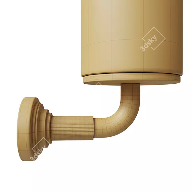 Gessi Venti20 Wall-Mounted Toilet Brush 3D model image 9