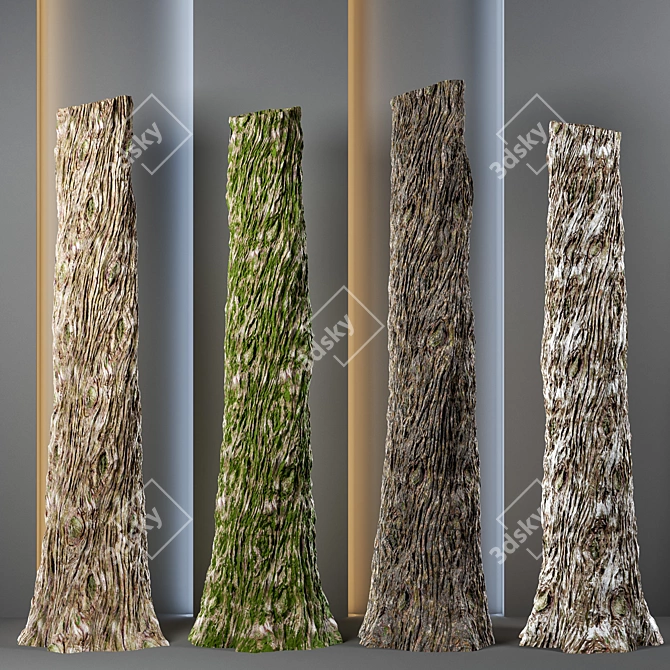 4k Tree Bark Texture Pack 3D model image 1