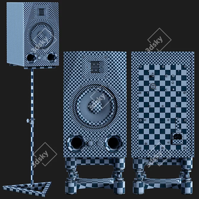 Professional Audio Studio Monitor: Adam Audio A7X 3D model image 6