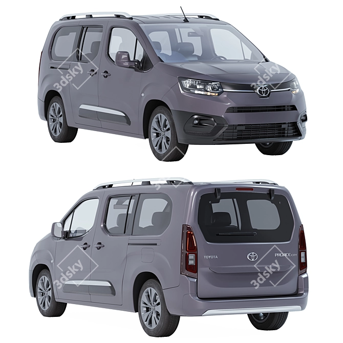 Toyota Proace City Verso 2023 Archive 3D model image 1