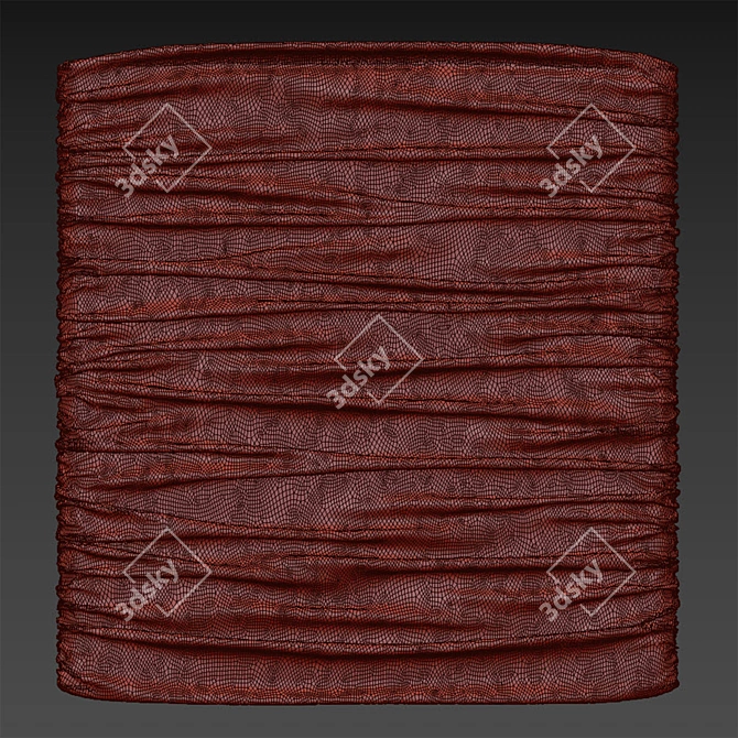 Drapped Wall Decor - Customizable Colors 3D model image 5