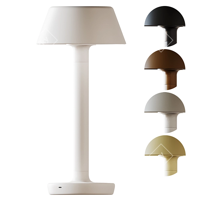 Luminous Sky Panzeri Table Lamp 3D model image 1