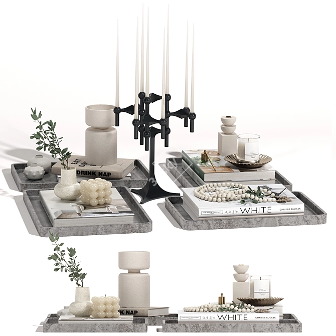 Elegant Decor Set for Stylish Interiors 3D model image 1