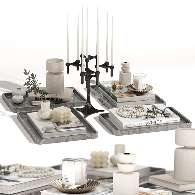 Elegant Decor Set for Stylish Interiors 3D model image 6