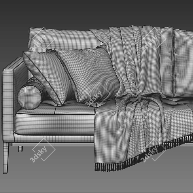 Elegant Maxalto Simpliciter Sofa Model 3D model image 3