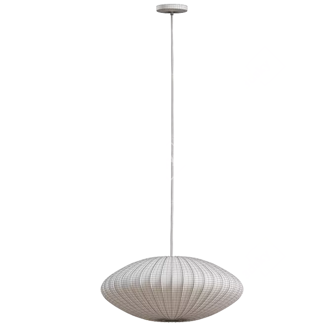 Modern Hay Bubble Pendant Light 3D model image 2