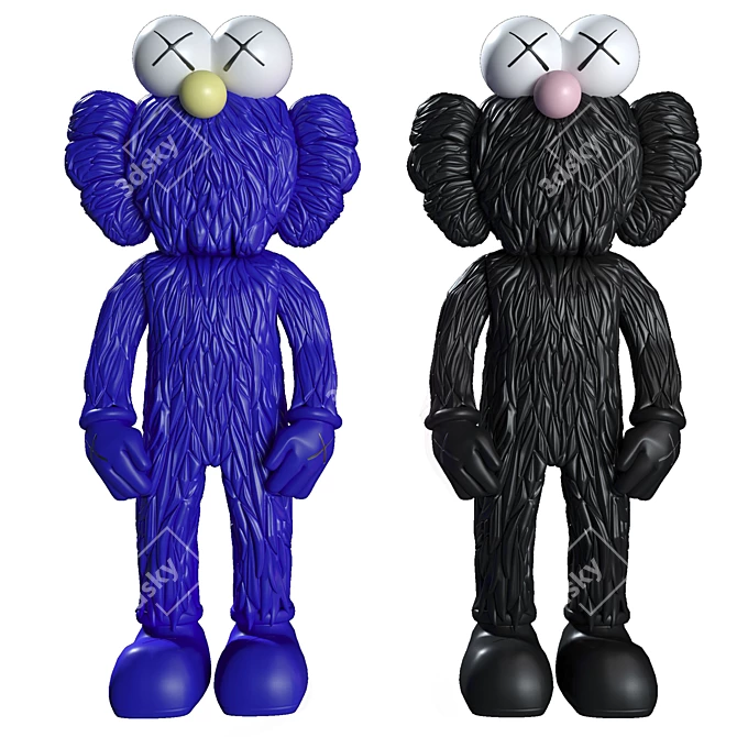 KAWS BFF Vinyl Open Edition 3D model image 1