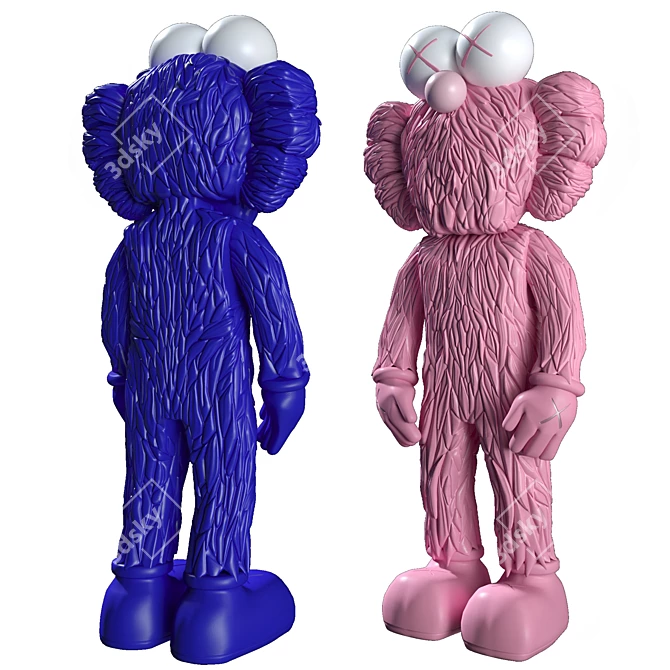 KAWS BFF Vinyl Open Edition 3D model image 2