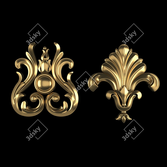 Elegant 3D Ornament Project File 3D model image 1