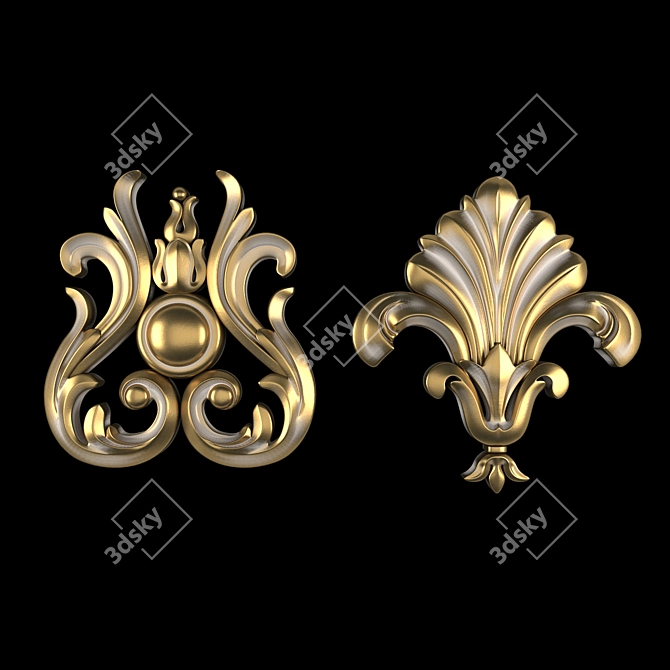 Elegant 3D Ornament Project File 3D model image 2