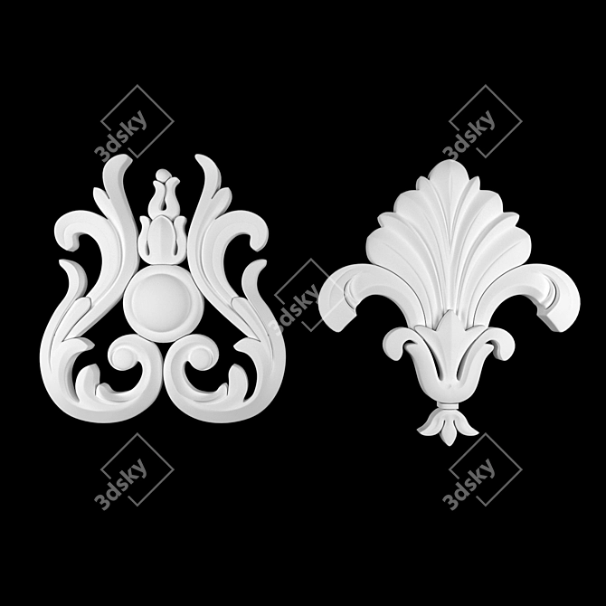 Elegant 3D Ornament Project File 3D model image 3