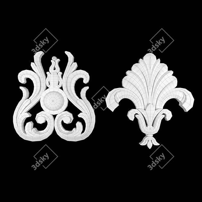 Elegant 3D Ornament Project File 3D model image 4