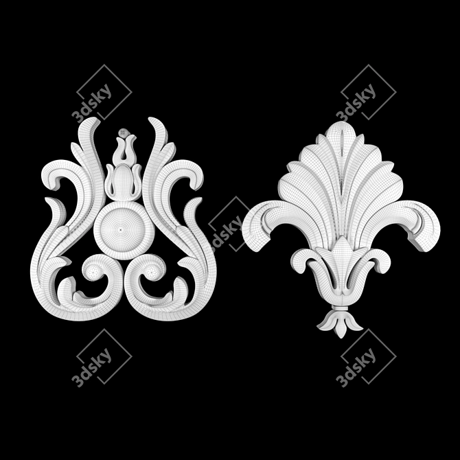 Elegant 3D Ornament Project File 3D model image 5