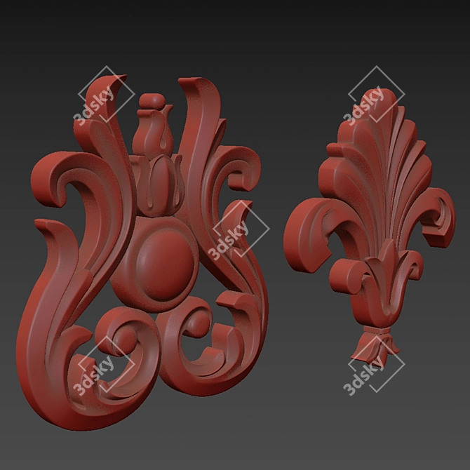 Elegant 3D Ornament Project File 3D model image 6