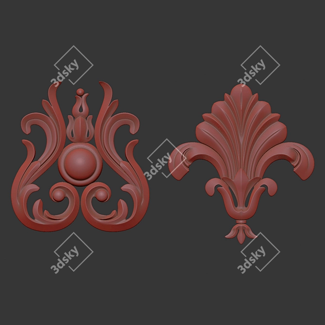 Elegant 3D Ornament Project File 3D model image 7