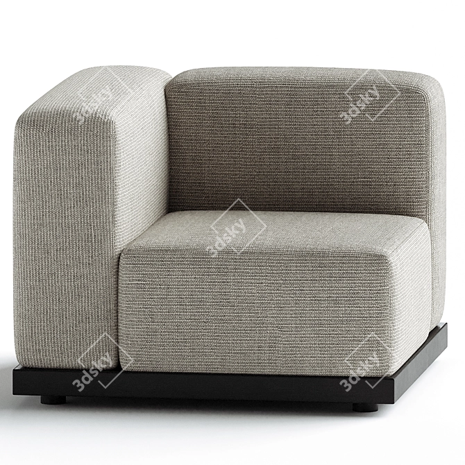 N-S02 Armchair: Karimoku Collection 3D model image 2