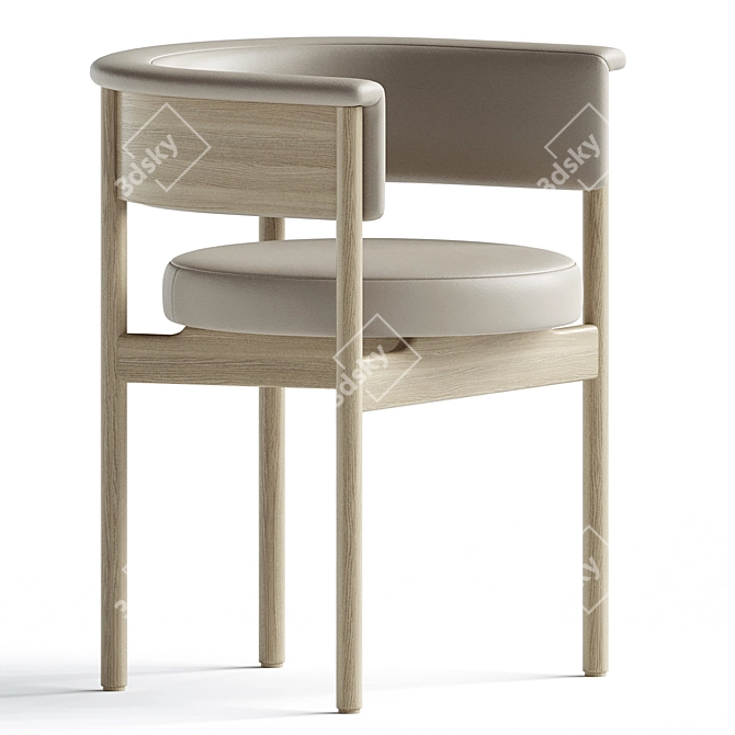 Modern Scandinavian Design Cafe Furniture 3D model image 2