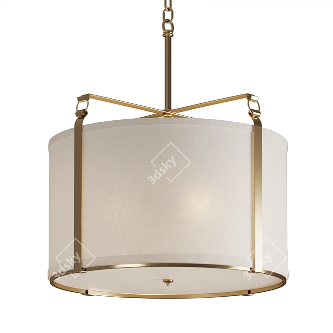 Sleek Modern Chandelier Design 3D model image 1