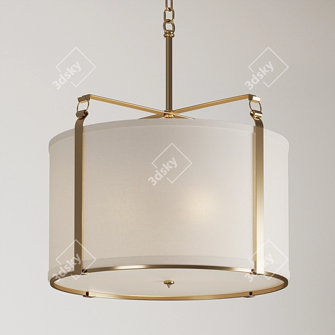 Sleek Modern Chandelier Design 3D model image 3