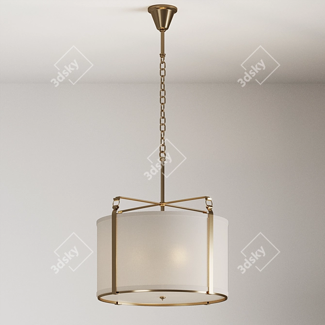 Sleek Modern Chandelier Design 3D model image 4