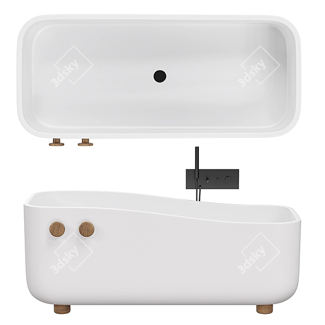 Swing Bathtub Livingtec 3D Model 3D model image 1