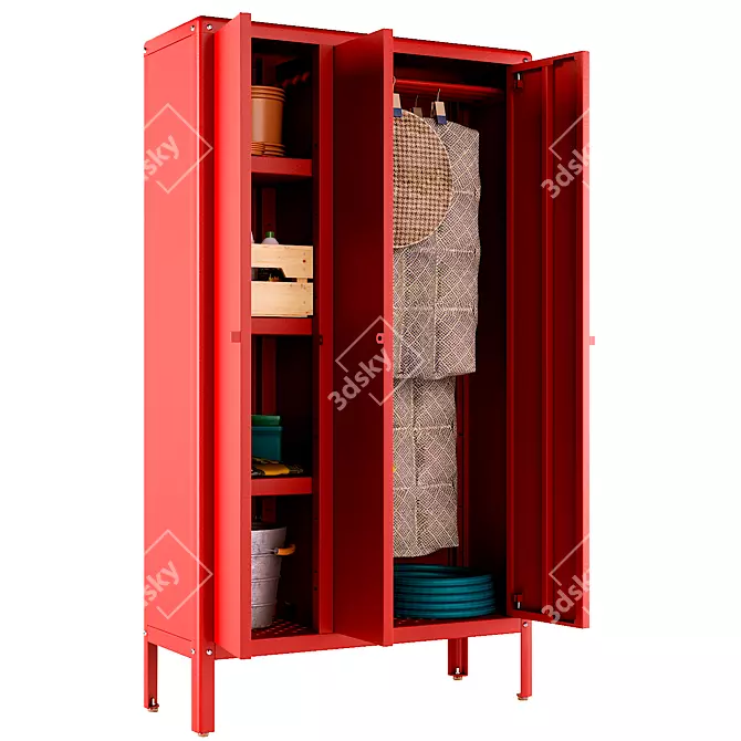 Outdoor Tool Cabinet & Hanger 3D model image 4