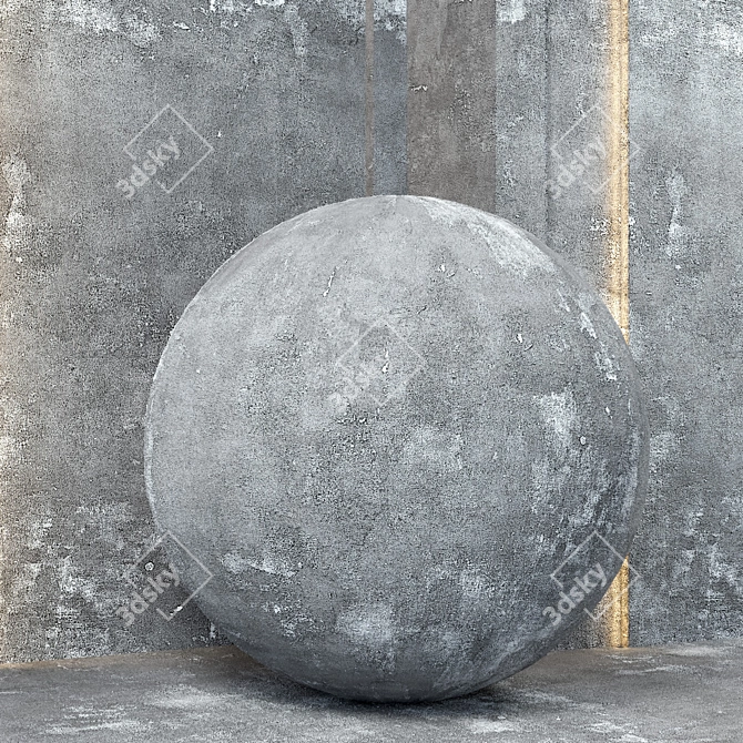 4K Concrete Wall & Floor Textures 3D model image 2