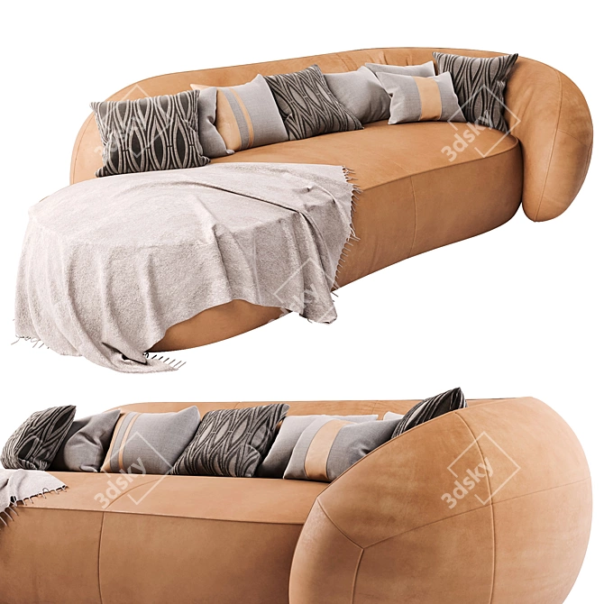 Modern Scandinavian Stigr Sofa 2016 3D model image 3