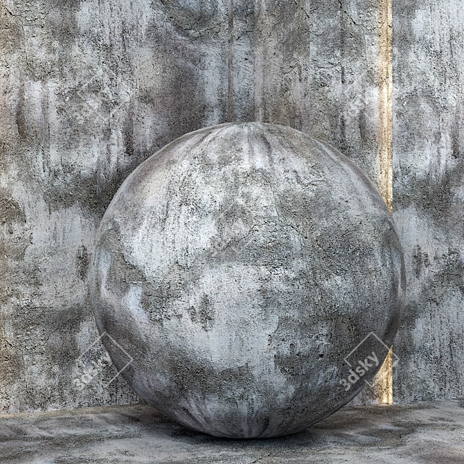 4k Seamless Concrete Texture Set 3D model image 2